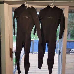 Mens Black Xcel 3/2 mm One Piece Wetsuits